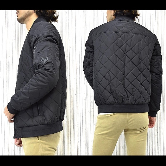 calvin klein quilted bomber jacket
